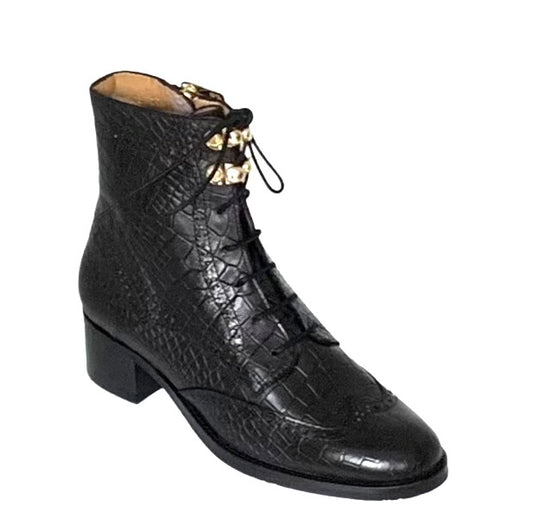 CENTENÁRIO® | Botim Senhora; Cor Preto Gravado | Cod FS592