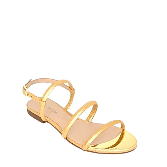 LUZ DA LUA® | Sandália Senhora; Cor Ouro | Cod SS656
