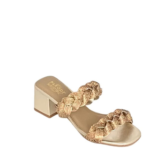 PARODI® | Chinelo Senhora; Cor Ouro | Cod SS669