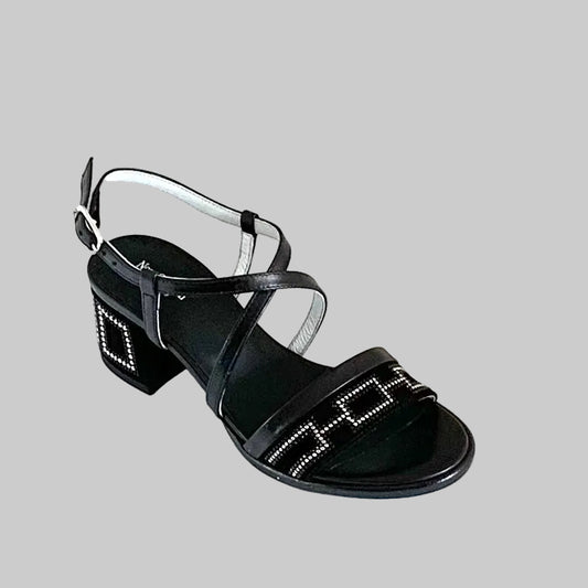NERO GIARDINI® | Sandália Senhora; Cor Preto | Cod SS285