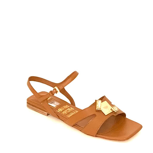 MIGUEL VIEIRA® | Sandália Senhora; Cor Camel | Cod SS276