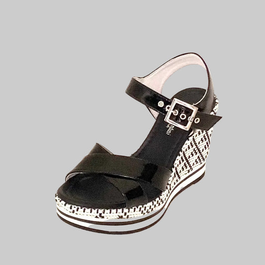 NERO GIARDINI® | Sandália Senhora; Cor Preto | Cod OS415