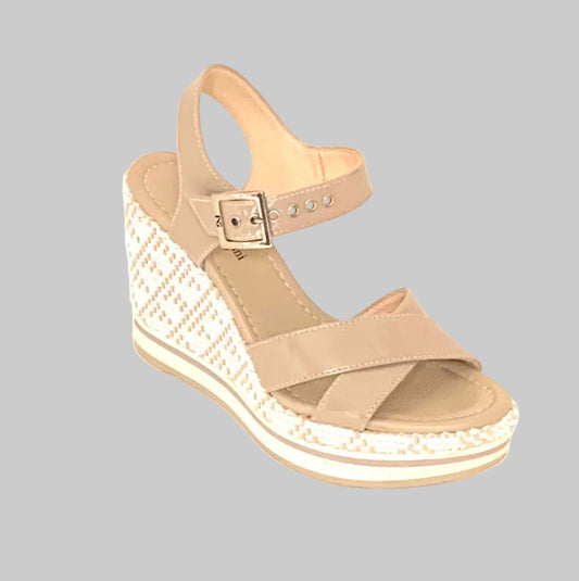 NERO GIARDINI® | Sandália Senhora; Cor Bege | Cod OS416