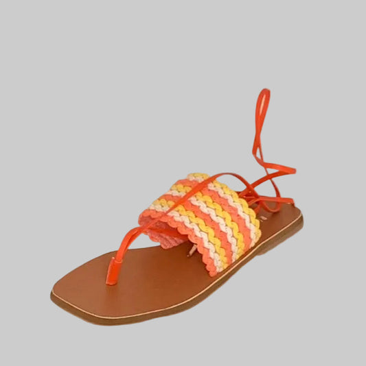 RAPHAELLA BOOZ® | Sandália Senhora; Cor Laranja | Cod SS471