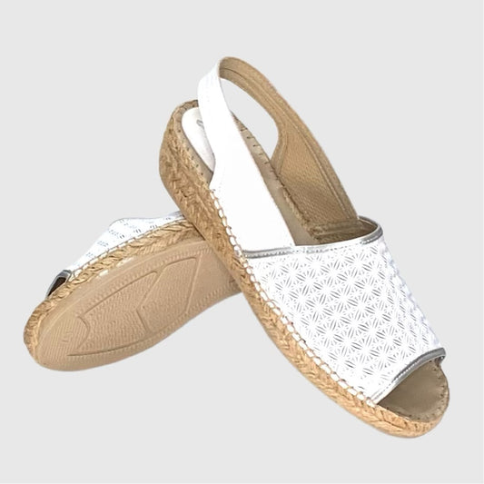 Sapatos Cunha em Corda; Cor Branco | Cod 9082