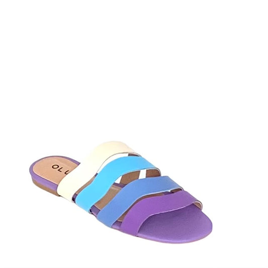 OLULU® | Chinelo Senhora; Cor Roxo com Azul | Cod SS622