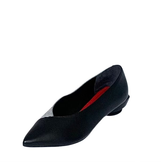 PARODI® | Sapato Senhora; Cor Preto com Branco | Cod FS686