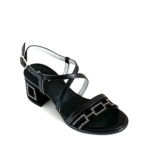 NERO GIARDINI® | Sandália Senhora; Cor Preto | Cod SS285